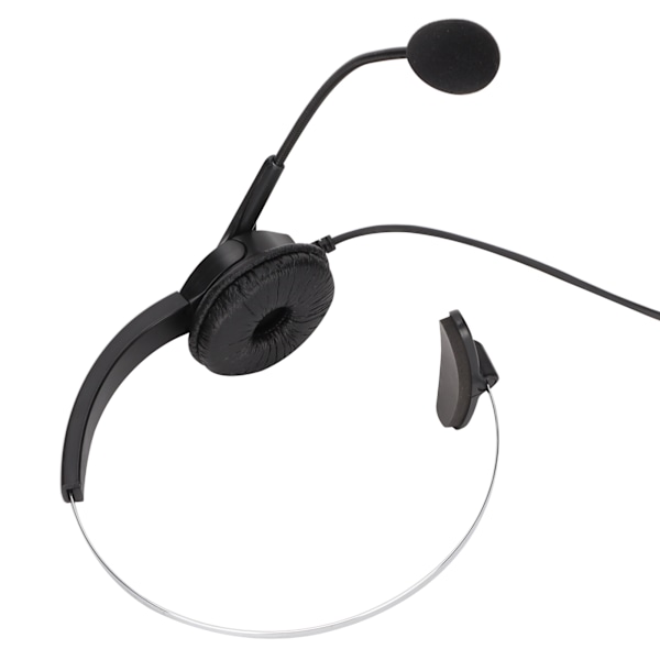3,5 mm Ensidig Business-headset Justerbart Bekvämt Mono Call Center-headset med Mikrofon för Telefoner Bärbara Datorer