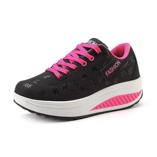 Platform Sneakers för kvinnor Cat Design Black 36
