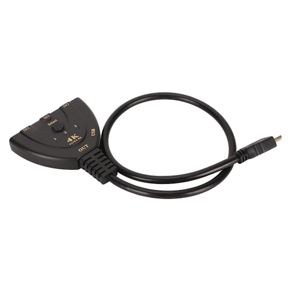 HD Multimedia Interface Switch 3 in 1 ut 4K Stöd 3D 3 Port Video Switcher Selector för PC TV Projektor