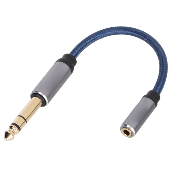 Ljudadapterkabel 3,5 mm Hona till 6,35 mm Hane Mikrofon Headset Ljudadapter