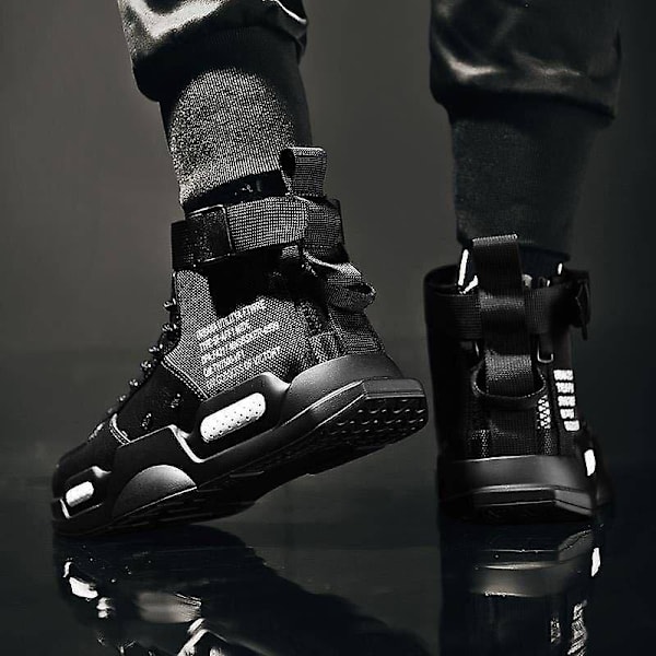 High Top Fashion lädersneakers för män ( set 2) colour6 45
