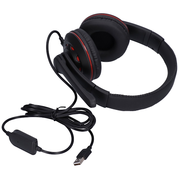 Q5-hörlurar med mikrofon, brusreducering, tydligt och ljudisolerande spelheadset för dator