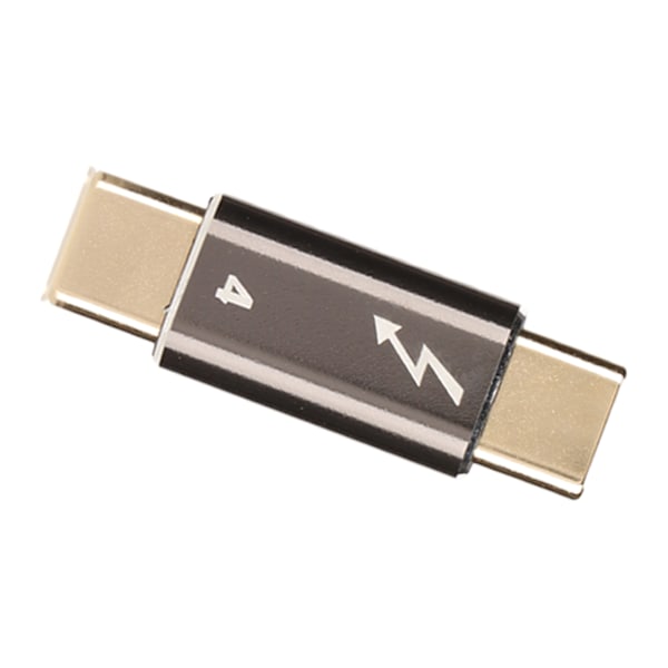 Typ C Hane till Typ C Hane Adapter Aluminiumlegering 40Gbps PD Snabbladdning USB C Hane till Hane Kontakt