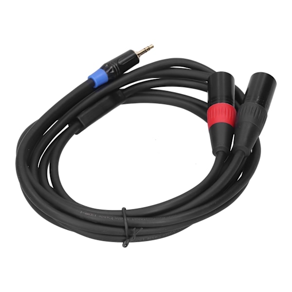 3,5 mm Stereo Hane till Dubbel 2 XLR Hane Kontakt Ljudkonverterare Adapter Kabel Sladd 3M