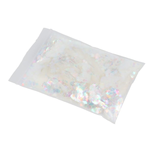 Nagelkonst Glitter Kärleksfull Hjärta Form Glittrande Blank Dekoration Flakes för Butik 50g