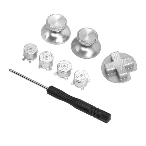 Metallknappar för Switch Pro DIY-Ersättningsspelkontroll Metallknapp för Switch Pro Spelkontroll Silver