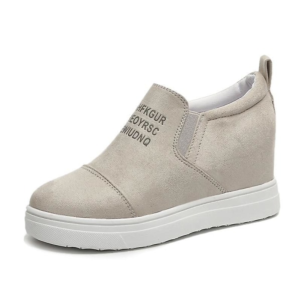 Dam Loafers, Creepers Plattformsskor för kvinna Silver 6