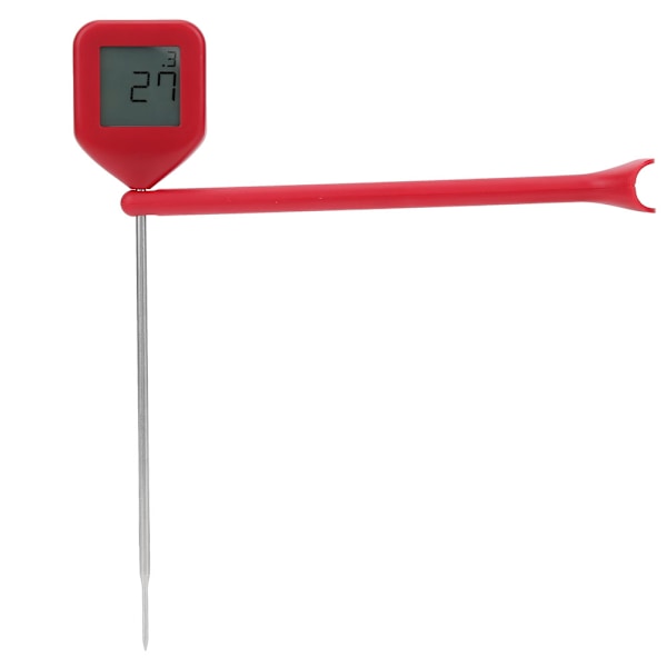 360 Graders Roterande Digital Display Grill Matlagningstermometer Kökstillbehör Röd