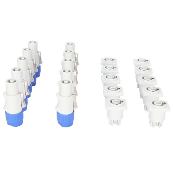 3-polig Hane och Hona Kontakt 250V 20A Plug and Play Högtalarkontakt för Beam Light Scenljus Ström