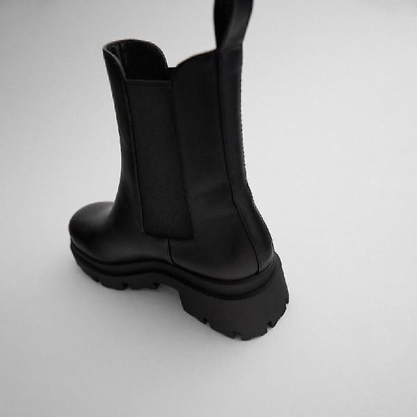 Kvinnors höst och vinter skorsten Chelsea boots 37