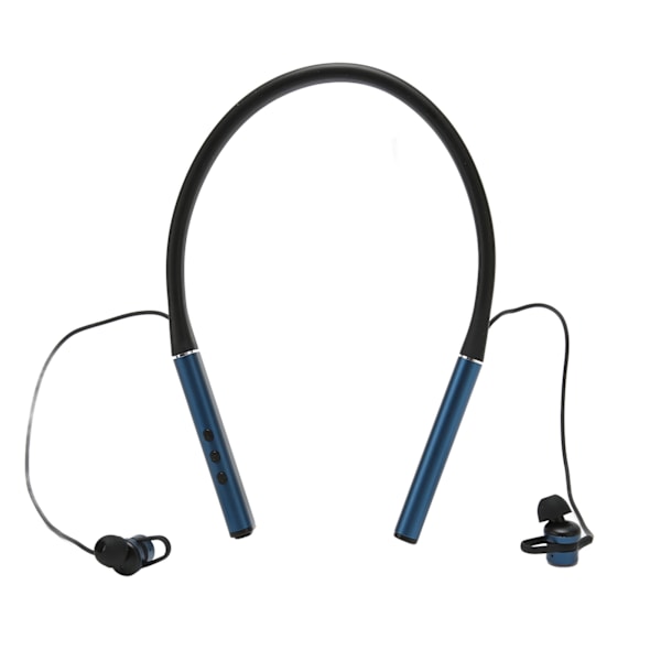 Nackband Bluetooth-hörlurar Trådlösa HiFi Stereo Bass Magnetiska Nackband Hörlurar för Utomhussporter Träning Blå