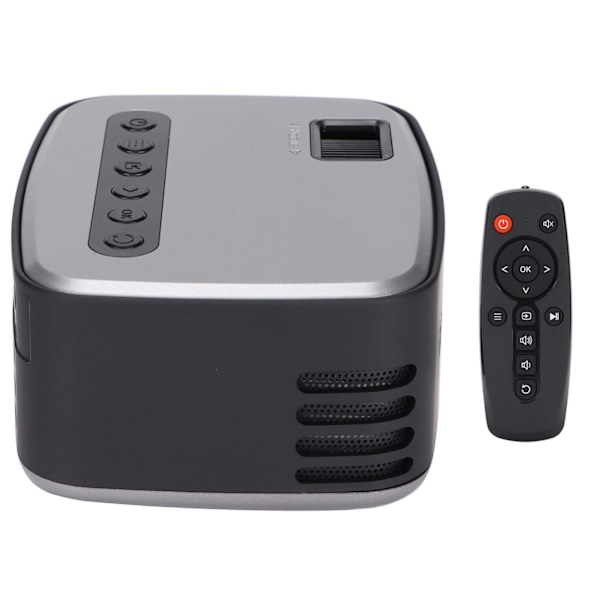 Mini Projektor Video Smart LED Projektor med HD Multimedia Interface Ljud och Video för Hemmabio 100?240VAU-kontakt