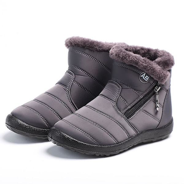 Dammode vattentäta snökängor, ankelstövel Dark Brown 37