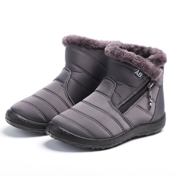 Dammode vattentäta snökängor, ankelstövel Dark Brown 40