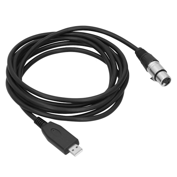 USB till XLR Hona Mikrofonkabel Plug Play Mikrofonkontakt Kabel Sladd 2m / 6.6ft