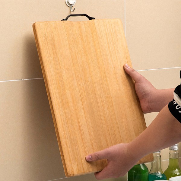 36x25x1.8cm Bambu Skärbräda Kök Hackbräda Tillbehör Bestick för Hemmabruk