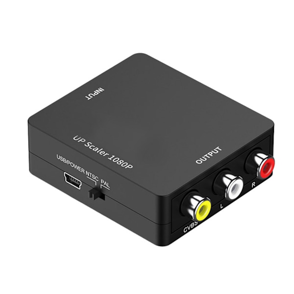 HD Multimedia Interface till AV-omvandlare 1080P Plug and Play RCA Ljud Video Adapter för PS5 Digitalbox HDTV