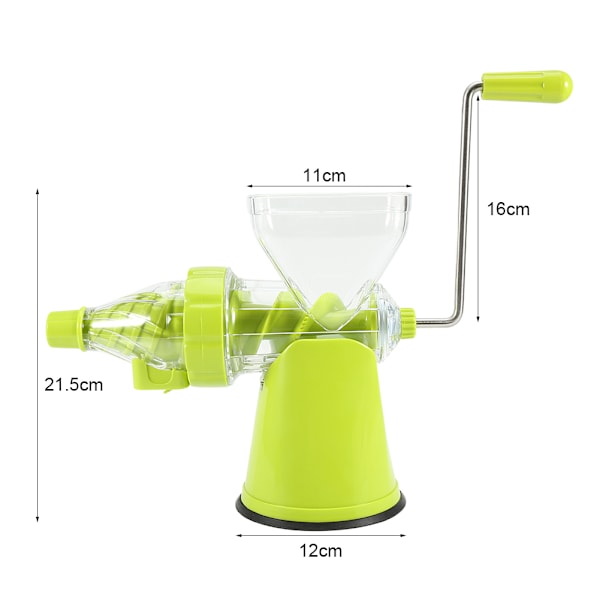 Manuell långsam juicepress för frukt och grönsaker, naturlig juiceextraktor, handdriven maskin