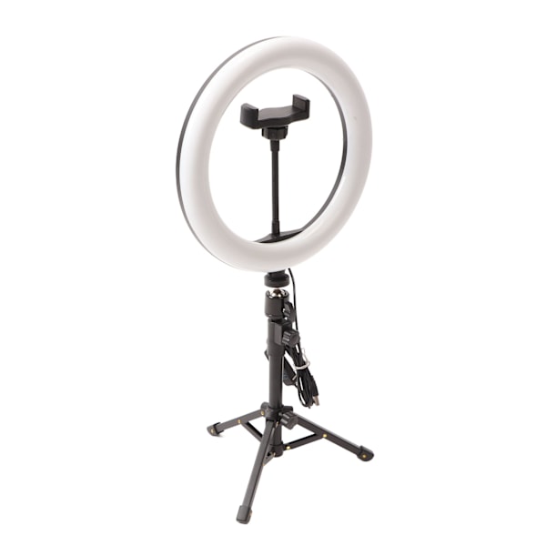 Selfie Ring Light 10 tums stativ Skrivbords Circle Light Stativ för Live Streaming Smink Fotografering