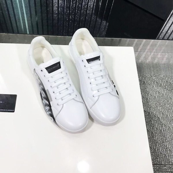 Låg-top Casual, läder Sneaker (set-a) White B 37