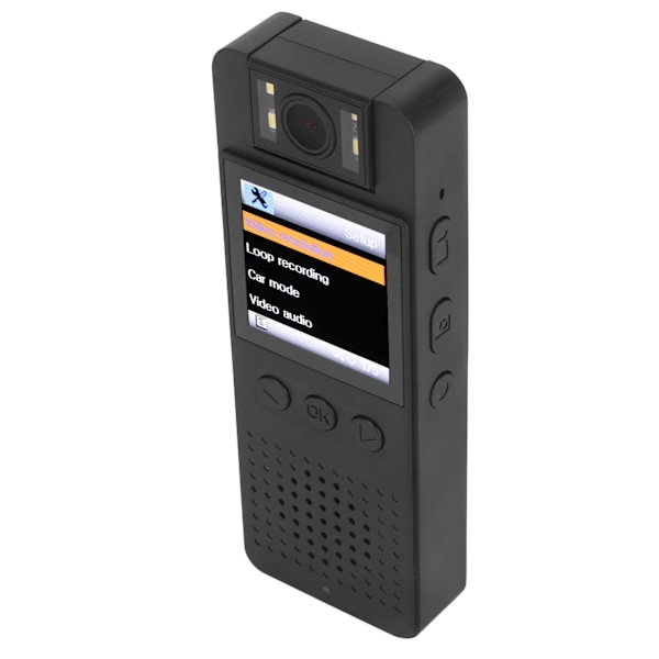 WiFi Liten Kroppskamera LCD-Skärm HD 1080P 180 Graders Rotation Bärbar Kroppskamera för Arbete och Resor