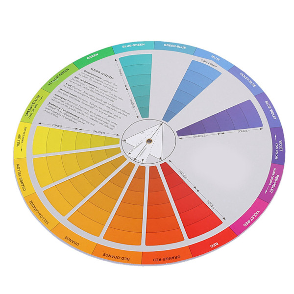 Tatuering Färghjul Pigment Blandningsguide Tillbehör (23cm Diameter)