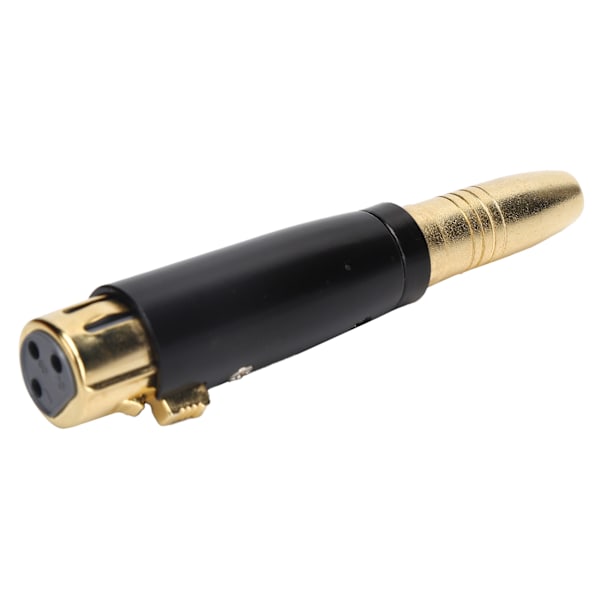 6,35 mm Hona till XLR Hona Adapter Zinklegering För Ljudspelare Mikrofon Gitarr