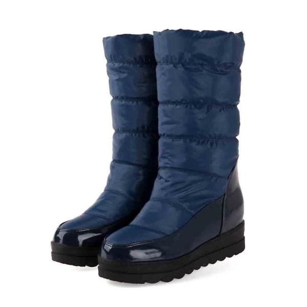 Dam Vinter Varm Plattform, Fur Fringe Snow Boot BU 35 /