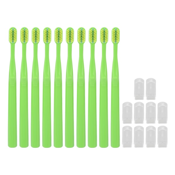 10 st Ortodontisk Tandborste Rengöring Tandborste Rengöringsverktyg Set Kit för Barn Vuxna