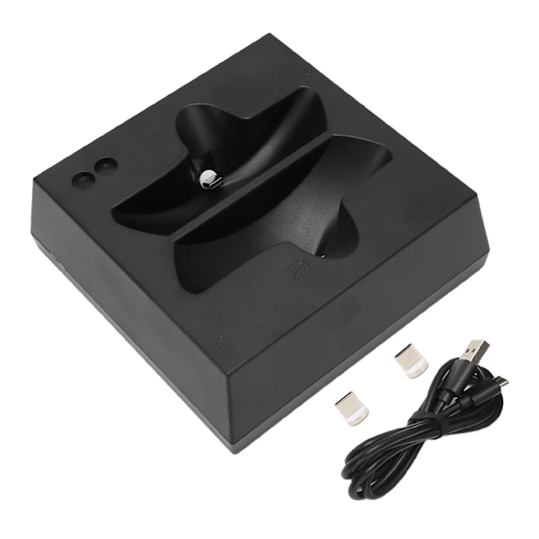 Laddningsstation för VR2 LED-indikator Snabbladdning Laddningsdocka med 2 Typ C Magnetiska Portar för PS5 VR2