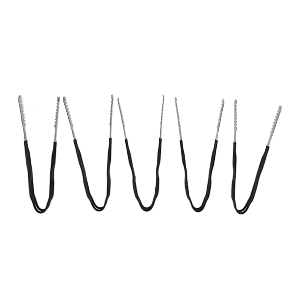 5 st Rostfria Köksänger Non-Stick Matlagningsgrill Tänger Halkfritt Grepp Mini Tänger 17,7cm / 7,0in