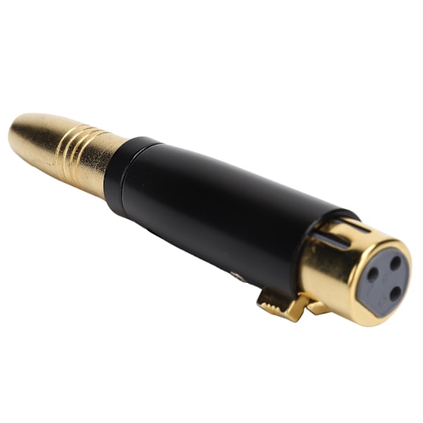 6,35 mm Hona till XLR Hona Adapter Zinklegering För Ljudspelare Mikrofon Gitarr