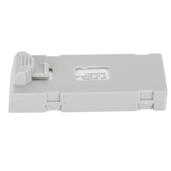 3.7V 2600mAh UAV Litiumbatteri Portabel Quadcopter Litiumbatteri För E88 E88PRO E525 E99 E99PRO P1 P5PRO K3 S1 P8 S98 Grå