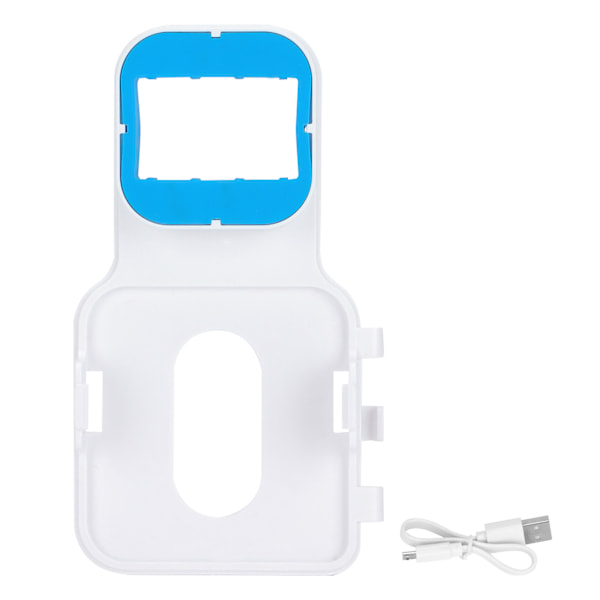 Väggfäste för Uttag Utrymmesbesparande Uttagshållare med Kort Kabel för Blink Sync Module Hemsäkerhet Vit