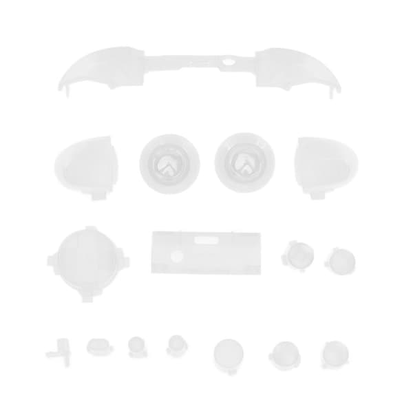 Full Buttons Mod Kits Trigger Full Trigger Modul Set för XBOX Series X för XBOX Series S Kontroller Transparent Vit