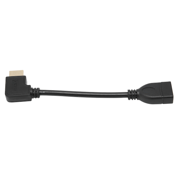 HD Multimedia Interface-kabel 0,15 m/0,5 ft Förlängare Hög Hastighet Vänster Böj 90 Grader Hane till Hona Förlängningskabel