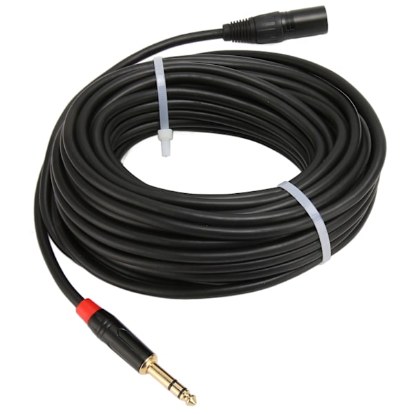 Hane XLR till 6,35 mm Jack Ljudkabel 3-Pin XLR till 1/4 tums TRS Kabel För Mikrofoner Effektförstärkare Ljudmixer