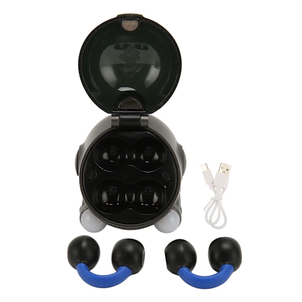 Öronklämma Bluetooth-hörlurar Multifunktionell Snygg Mini Stereo Ljud Ergonomisk Öppen Öronklämma Hörlurar för Sport Dagligen Grå