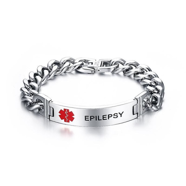 Epilepsi- Medical Emergency, ID-armband TYPE 1 DIABETES
