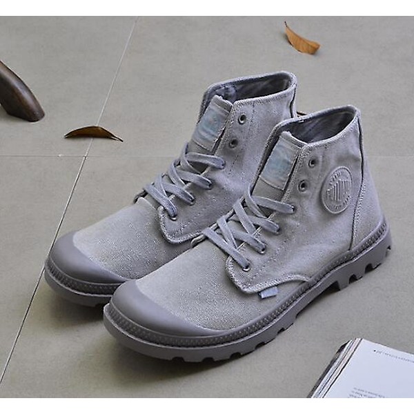 Lediga Höga Sneakers, Platt Bekväma Gymnastikskor, Snörskor Black 8