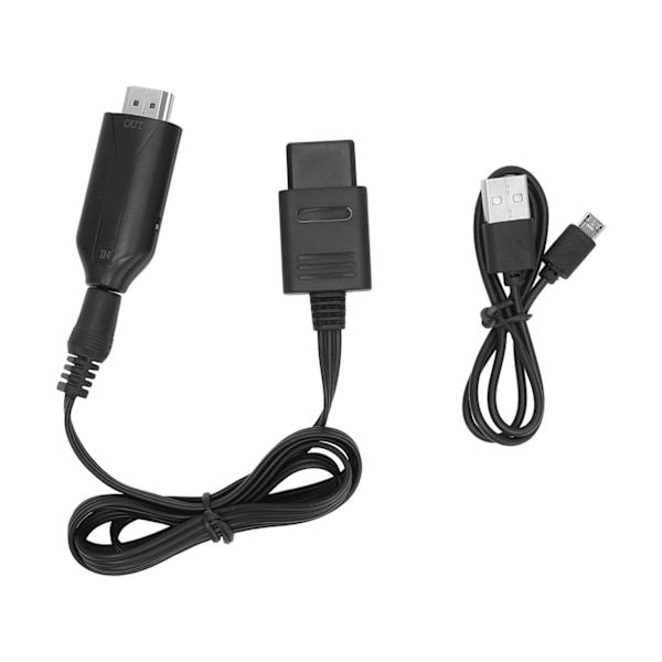 Adapterkabel för N64 till HD Multimedia Interface 3 Visningslägen Plug and Play HD Videokonverter med Strömledning