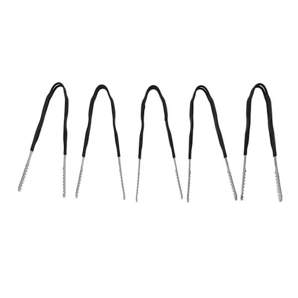 5st Rostfria Köksänger Non-Stick Matlagningsgrill Tänger Halkfritt Grepp Mini Tänger 15cm / 5.9in
