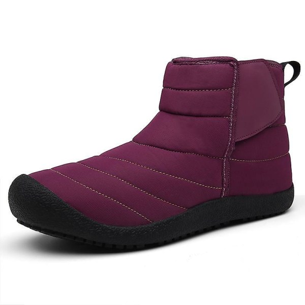 Skor Vinter Män Snow Boots, Outdoor Sneakers 3-Wine Red 40