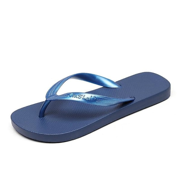 Dam Flip Flops Nya Outside Tofflor Mjuk sandal PVC navy blue 10.5