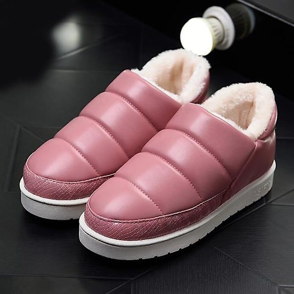 Kvinnor vinterpäls snö ankelboots wine 8
