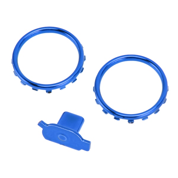 Dekorativa Accent Rings för Xbox Elite Series 2-kontroll Matte Krom Byt ut Knappar Blå