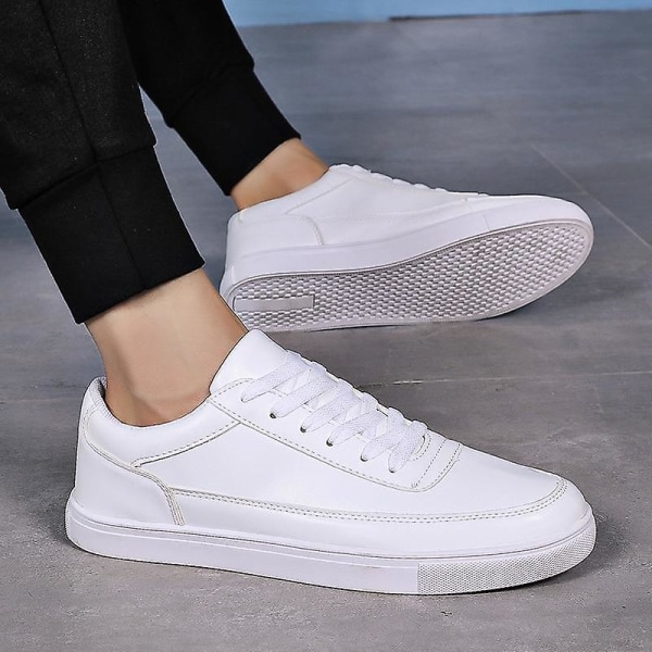 Mode- Vulkanisera andningsbara, casual sneakersskor White 7