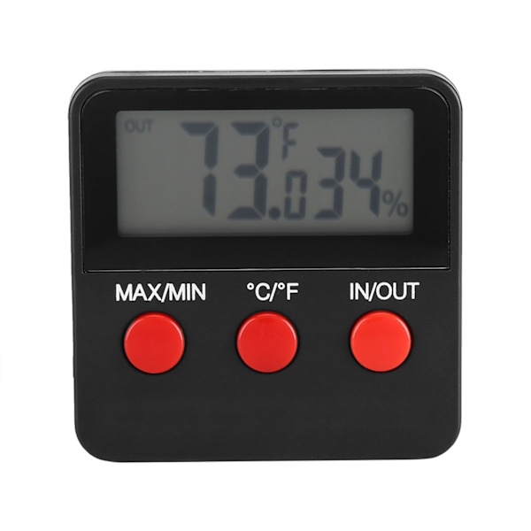 Digital LCD Termometer Hygrometer Temperatur Luftfuktighetsmätare för Äggkläckare Djurhållning