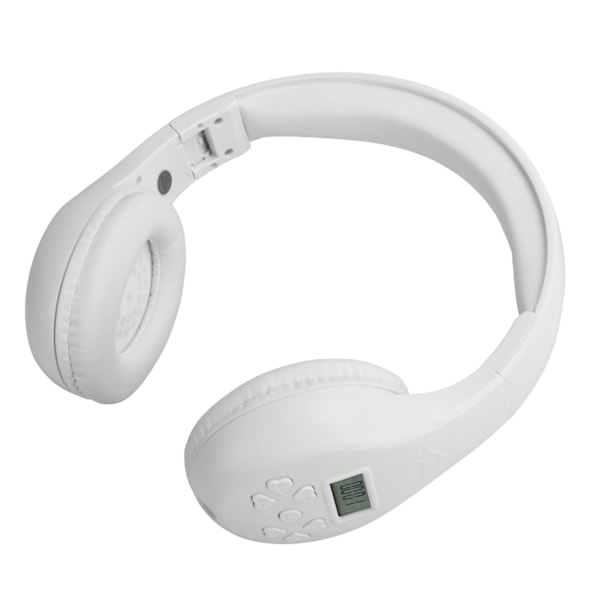 HRD601 Headset FM Bluetooth Hörlurar Vikbara Kort Mobil Musik Spel Öronproppar för Utomhus Vit