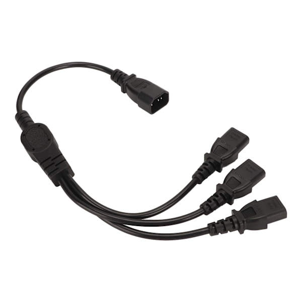 IEC 320 C14 till 3 X C13 Strömkabel Universal 1 till 3 IEC 320 C14 Hane till 3 X C13 Hona Y Splitter Strömadapterkabel